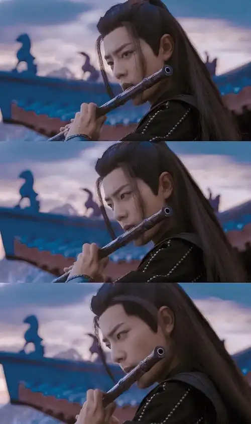 陈情令肖战吹笛子,他古装真好看啊