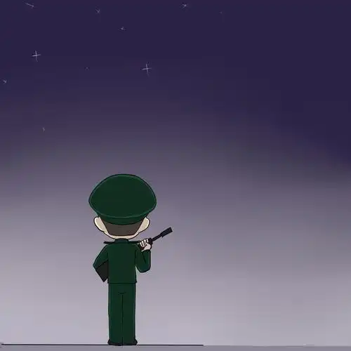 部队站岗 夜岗