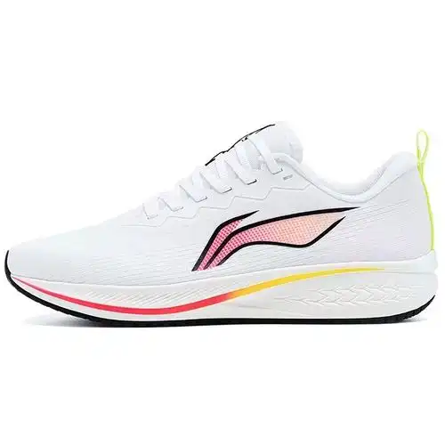 热销lining李宁赤兔6代耐磨透气低帮跑步鞋标准白白armt015