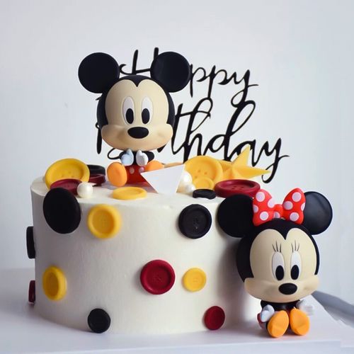 蛋糕装饰米奇米妮摆件网红儿童烘焙周岁宝宝节日装扮用品