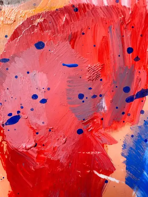 丙烯画装饰画  #丙烯颜料  #丙烯颜料画  #調色盤  #打翻调色