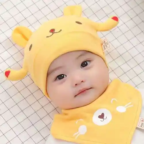 0一3个月婴儿帽子秋冬婴儿幼儿1岁女宝宝毛线帽保暖胎帽无骨