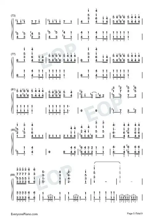 波西米亚狂想曲-bohemian rhapsody-电影原版独奏双手简谱预览5