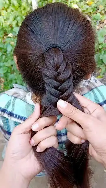 儿童鱼骨辫这样编,简单好看