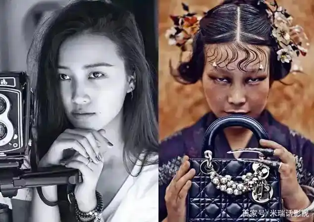 这幅作品是时尚摄影师陈漫为著名品牌迪奥拍摄的,至今陈列在上海西岸