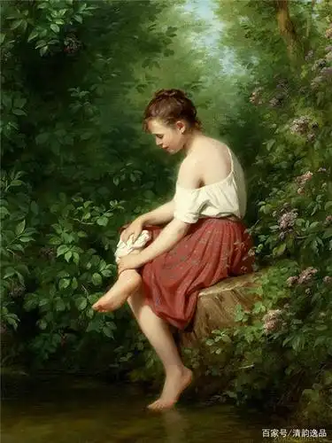 法国画家fritz zuber buhler人物油画作品欣赏