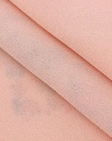 肉粉色短袖宽松翻领雪纺衫