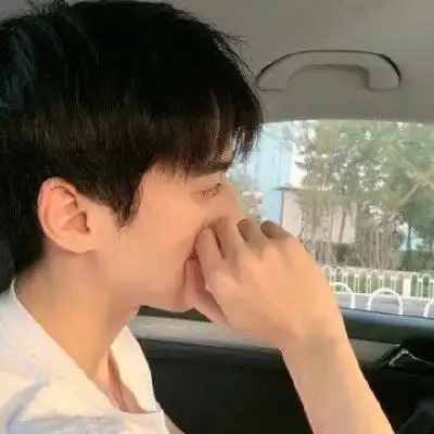 真人男头像帅气一遮脸高清男生遮半脸帅气图片