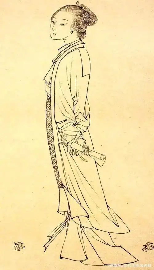 当代国画家徐鹤～中国画白描仕女图集锦