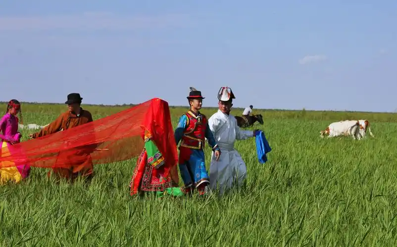 草原传统婚礼.