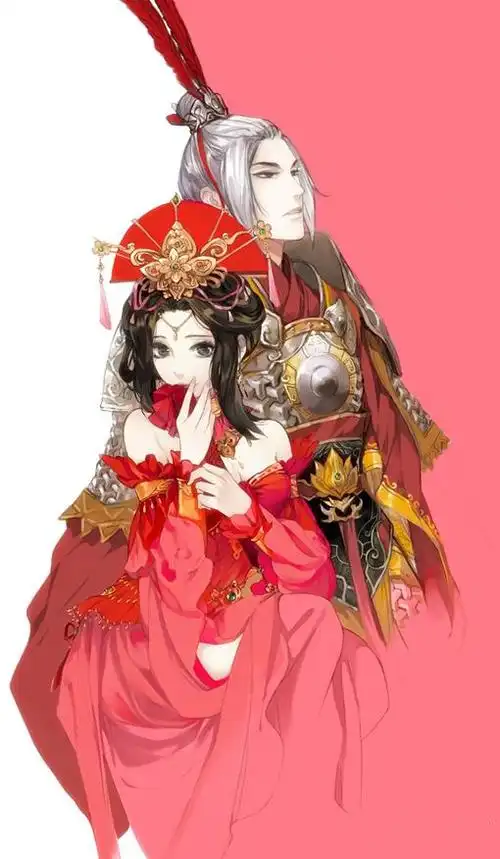 动漫古风女子出嫁壁纸桃花好朱颜巧凤袍霞帔鸳鸯袄