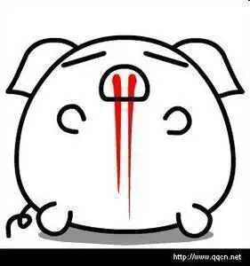qq表情流鼻血鼻子出血简笔画 第1页表情猥琐萌流鼻血gif动态表情小兰