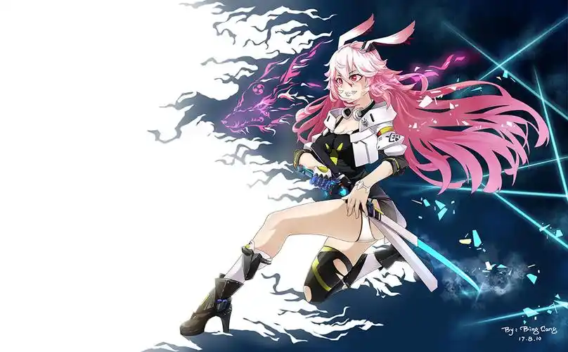 真魂·八重樱高清动漫电脑壁纸,二次元桌面美图