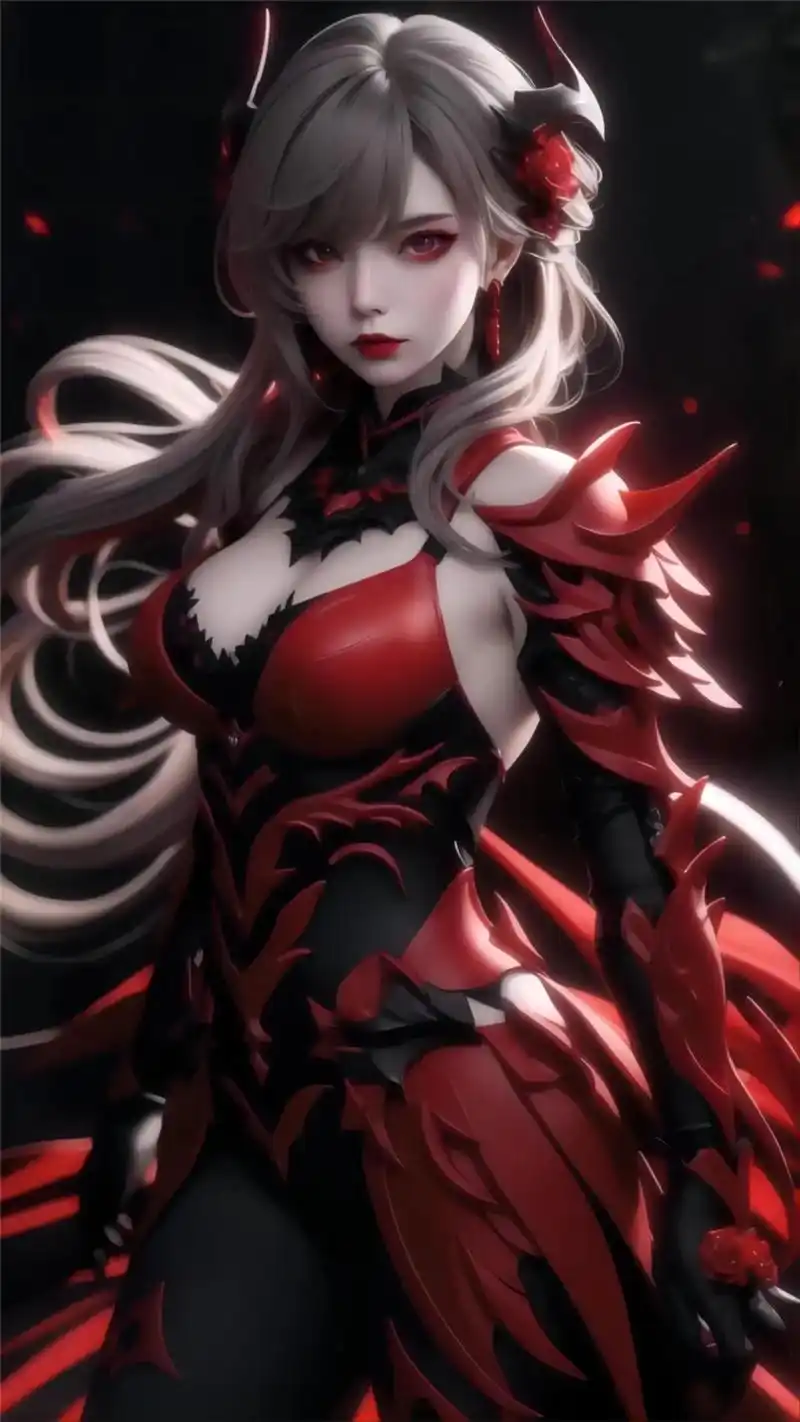 恶魔94小姐姐.这要是来自地狱,谁还会害怕呀#ai绘画 #我 - 抖音