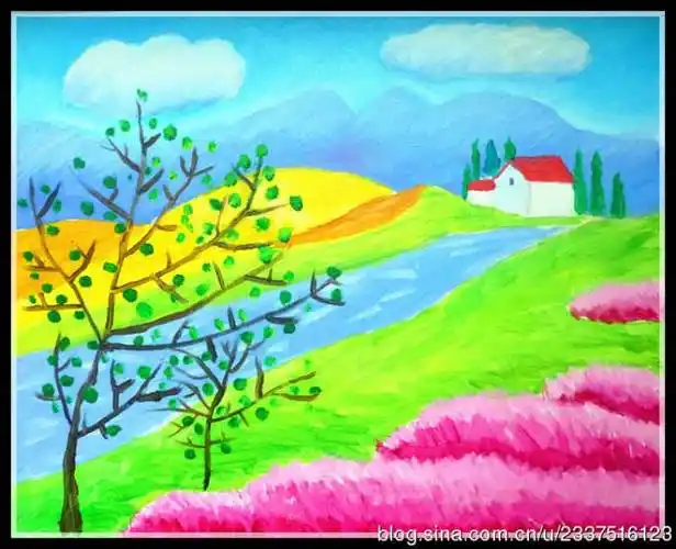关于春天的水粉画 春天的水粉画