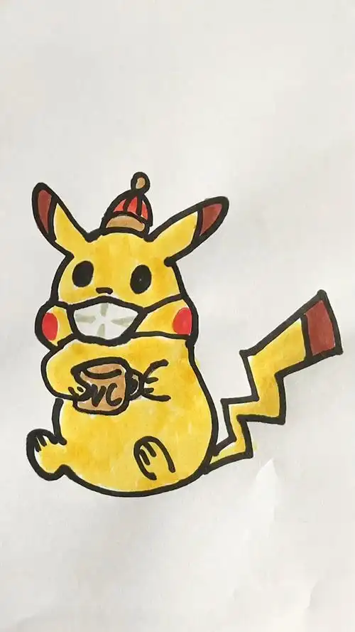 疫情期间,连皮卡丘都戴口罩了