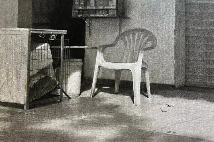 素描场景类清广设计素描