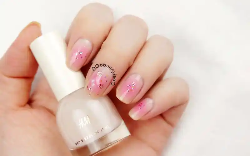 patsnails美甲教程少女心爆棚的腮红美甲