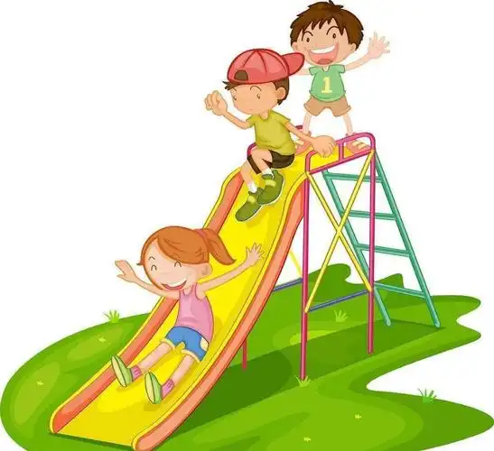 滑滑梯时要注意——龙池镇中心幼儿园中班级部安全教育活动