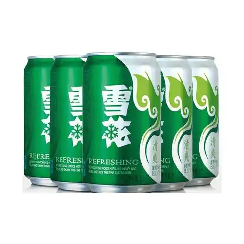 雪花啤酒snowbeer8度清爽6连包330ml6听组