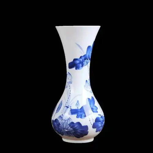 景德镇陶瓷器花瓶手绘青花瓷家居装饰品创意陶瓷摆件