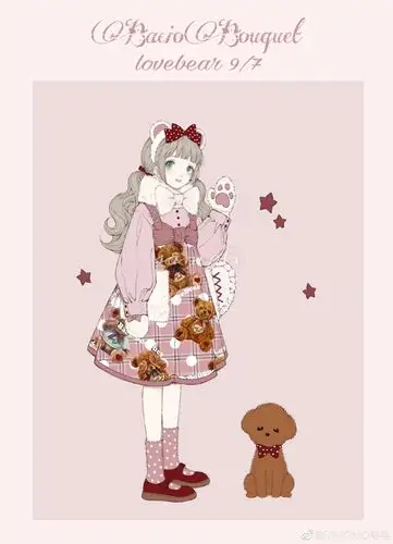我们过过眼瘾就好了√ lolita 洋服 可爱 q版 服装设计 服设 哥特