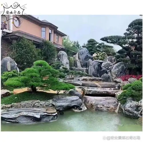吨位泰山石造景泰山石假山案例