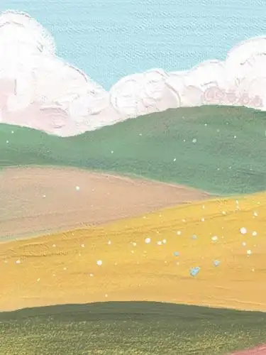 温柔的油画风壁纸画师cr.草莓酒酒