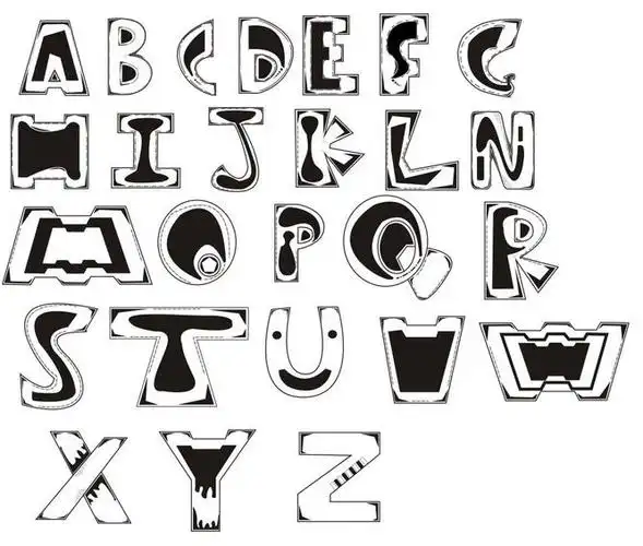 求26个字母的帅气设计图.不要网上的那个火焰字母.