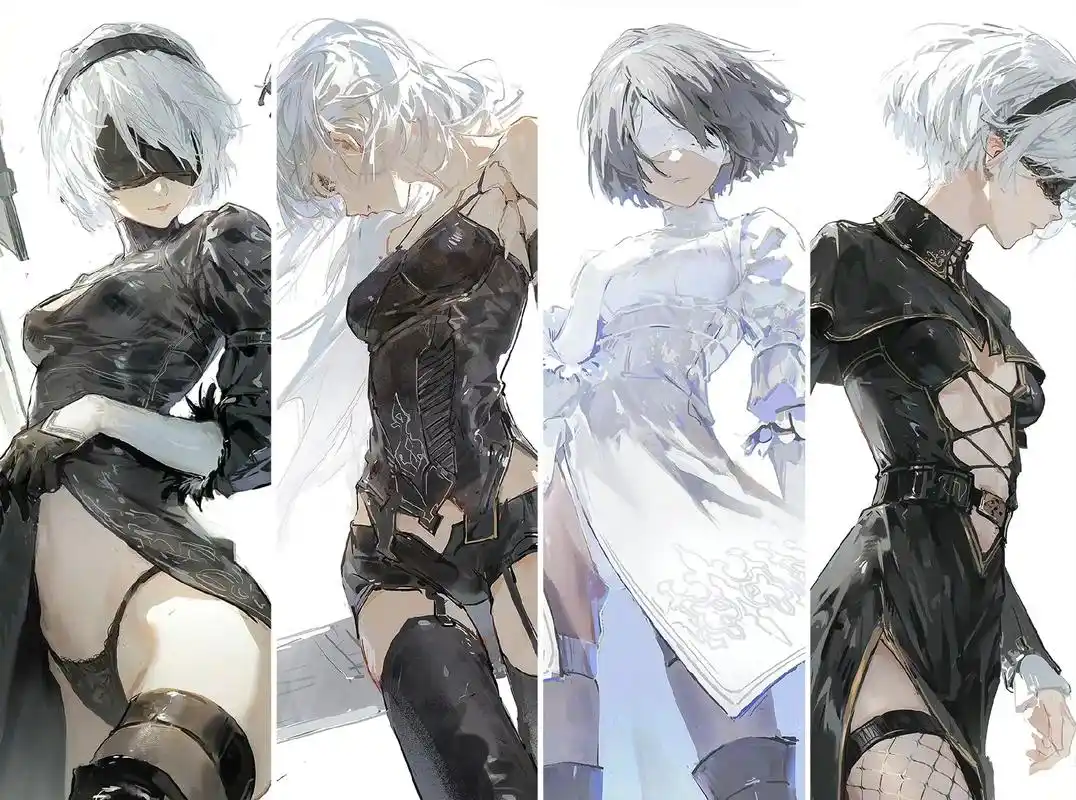 壁纸 #尼尔机械纪元 #二次元 #绘画 #游戏 - 抖音