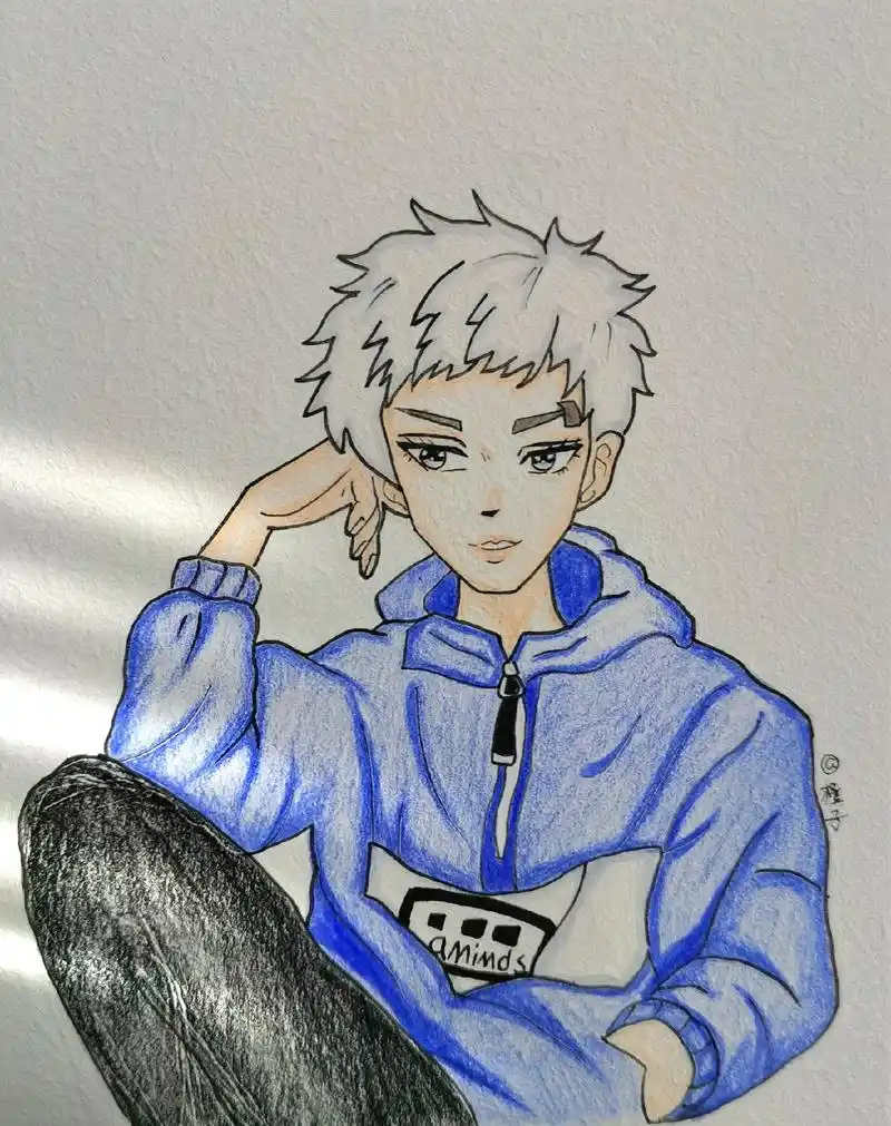 绘画 #绘画过程 #画画 #动漫 #动漫男生最帅照片特别适 - 抖音