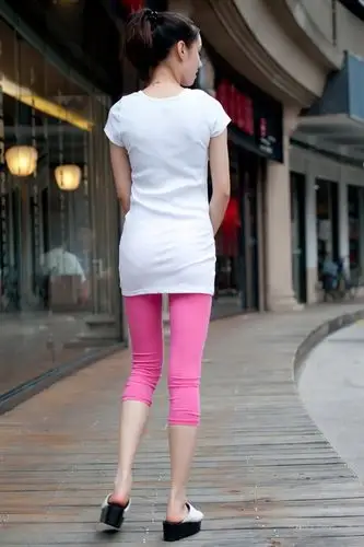 厂家直销 夏季新款莫代尔七分裤 糖果色时尚打底裤23523