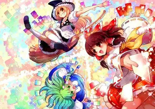 二次元动漫壁纸有个性的花季少女喜欢自由自在的感觉