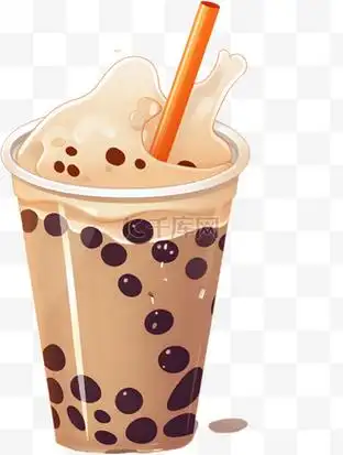 奶茶兄弟图片素材_手绘珍珠奶茶饮品