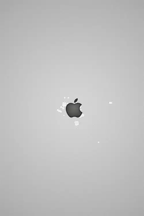 白色水滴苹果标志,锁屏图片,高清手机壁纸,标志-回车桌面