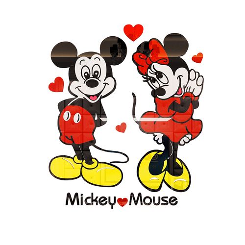 卡通墙贴米老鼠墙面贴纸米妮米奇壁纸自粘儿童软装墙贴