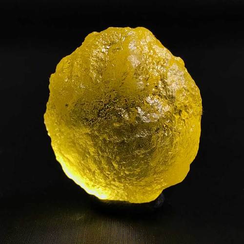 陨石利比亚黄金吊坠原色原石挂坠宇宙玻璃男女项链项坠