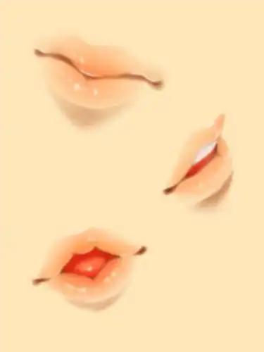 嘴巴绘画方法以及各种角度的参考!自己拿去练习吧,转需!