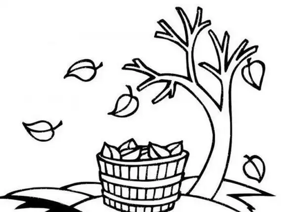 秋天来了主题简笔画 简笔画图片大全-普车都