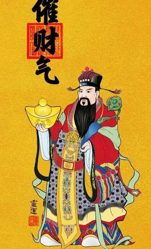 三月初一,财神爷上门,财运亨通,喜讯传来,让你财源广进,心想事成.