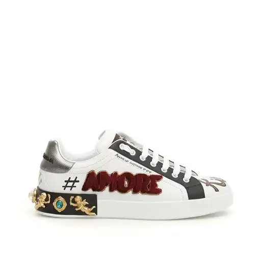 杜嘉班纳/dolce&gabbana 18年秋冬 简约 男士 时尚 银白色 休闲运动鞋