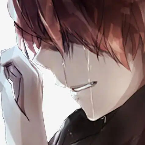 在流泪的男qq头像动漫图片