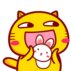 哈咪猫中秋表情偷笑