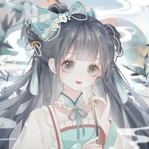 古风仙气飘飘的动漫女生头像无论怎么背道而驰还是会重新相遇