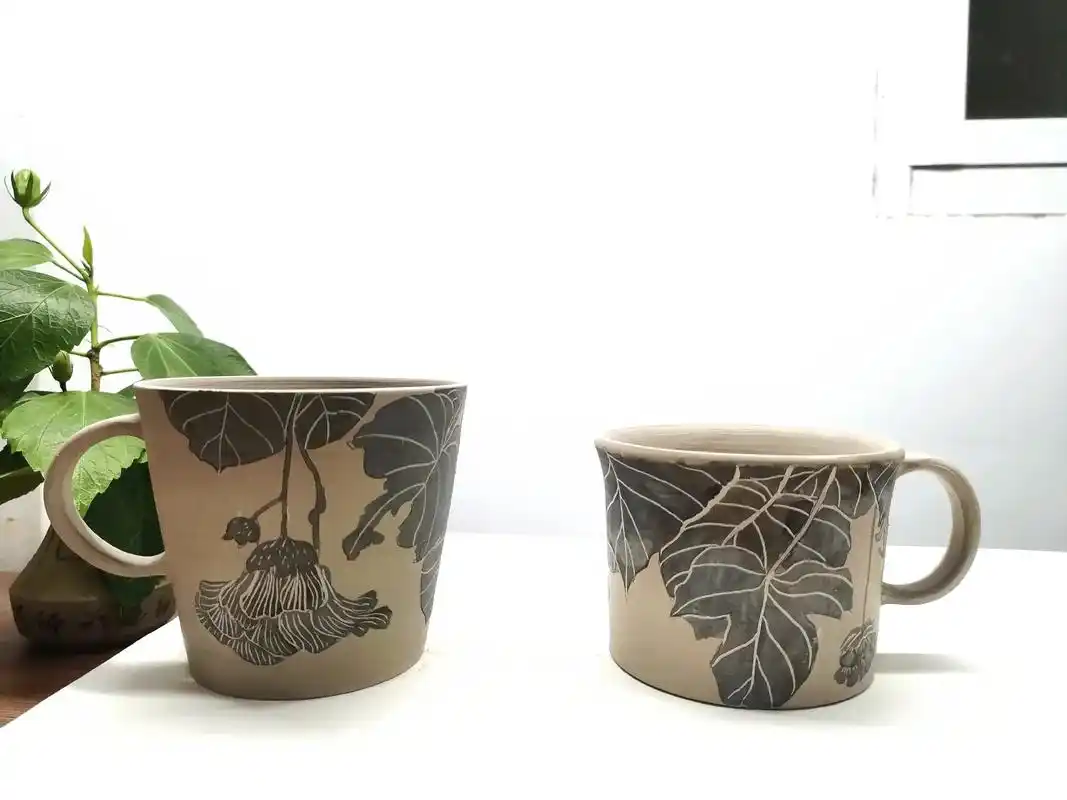 手工陶艺 #马克杯 #陶瓷杯 #器物之美 #创意设计 咖啡 - 抖音