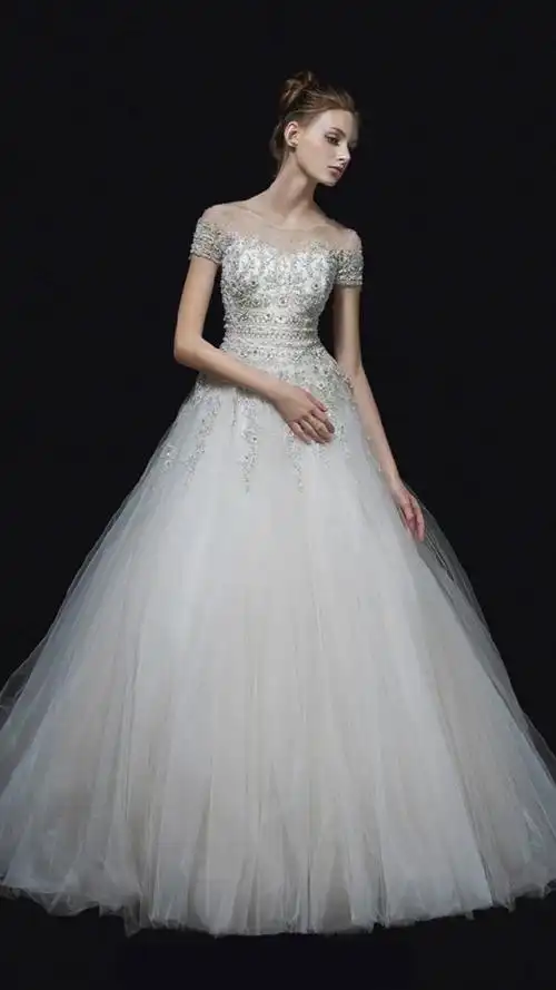 婚纱与新娘,高清图片,手机锁屏桌面-壁纸族