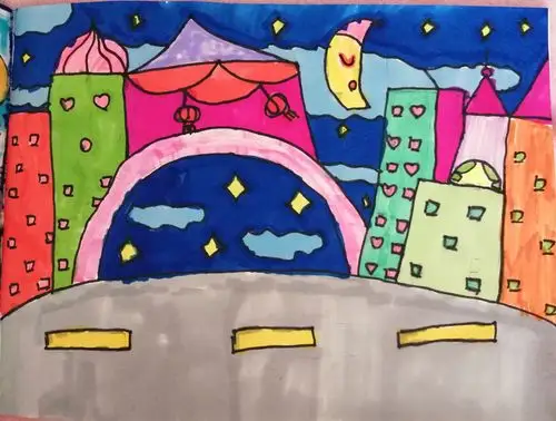 二年级——《画夜景》