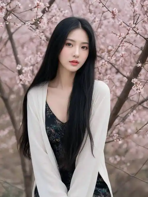 长发如丝,女神如画:唯美摄影之旅