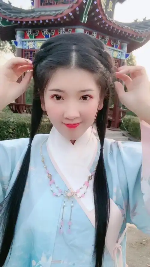 简单易学的发型,穿上汉服扎这发型太仙了