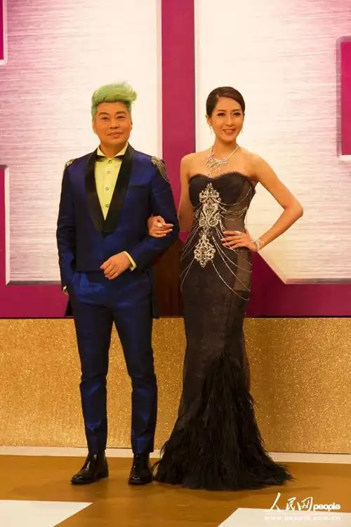 tvb演员阮兆祥与陈敏之.(摄影:郭晓桐)